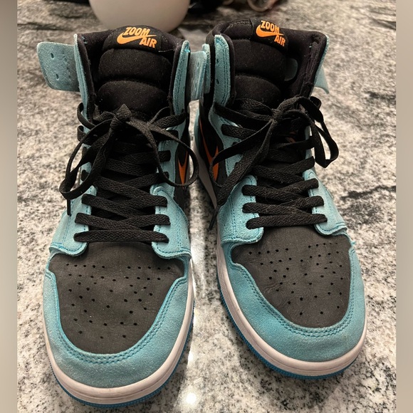 Nike Air Jordan 1 Zoom CMFT 2 "Bleached Aqua". Worn once. Men’s size 11. - Picture 3 of 5